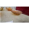 Image 5 : Marigold Carnival Glass Ruffled Bowls, Plates, and More (5 Pieces)