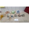 Image 1 : Collection of Ceramic House-Shaped Novelty Teapots and Miniature Village Houses