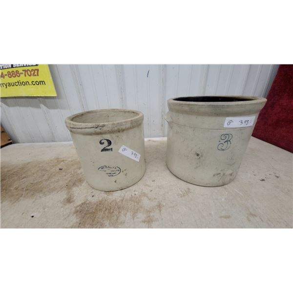 Medalta 2-Gallon and 3-Gallon Stoneware Crocks
