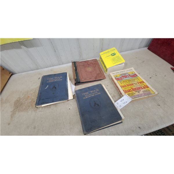 The War Illustrated Album-De-Luxe Volumes, 1908 Sears Roebuck Catalogue Replica, and More