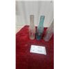 Image 1 : Three Vintage Coca-Cola Embossed Contour Glass Bottles, Clear and Blue-Green One Chipped