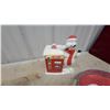 Image 2 : Coca-Cola Polar Bear with Vending Machine Ceramic Cookie Jar and Glasses Budweiser and Coke