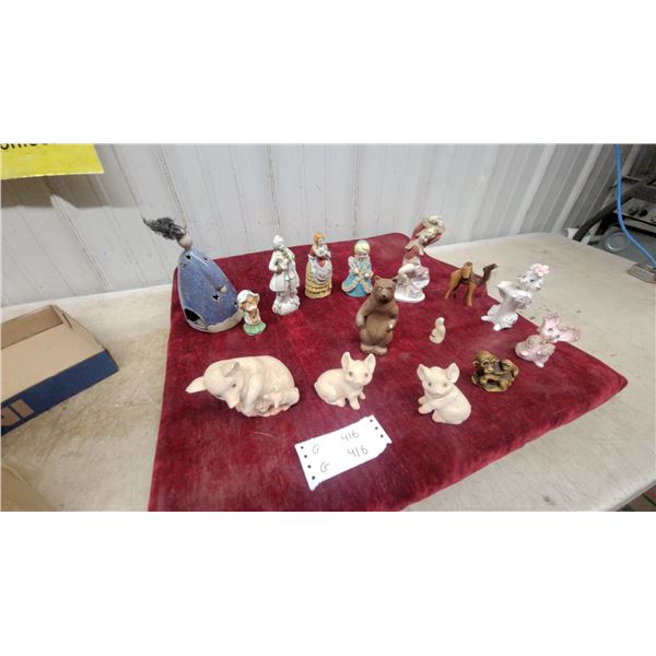 Collection of Miniature Ceramic Figurines