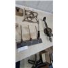 Image 4 : Vintage Cast Iron Breast Drill with, Trap, Pipe Wrench, and More