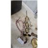 Image 3 : Brass Hookah Pipe, Brass Candlesticks, Copper Teapot, Iron Wall Sconce, and More