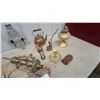 Image 6 : Brass Hookah Pipe, Brass Candlesticks, Copper Teapot, Iron Wall Sconce, and More