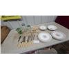 Image 1 : Dinnerware Set with Knives, Shakers, and More