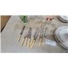 Image 6 : Dinnerware Set with Knives, Shakers, and More