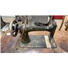 Image 7 : Singer Model 27 Treadle Sewing Machine with Cast Iron Base Cabinet & Raymond Sewing Cabinet