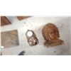 Image 5 : Pair of Copper Horse Relief Wall Plaques in Rustic Wood Frames and More