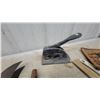 Image 2 : Vintage Cast Iron Railway Padlock with Chain, Lamp Filler Hanging Scale and More