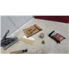 Image 7 : Vintage Cast Iron Railway Padlock with Chain, Lamp Filler Hanging Scale and More
