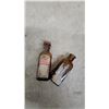 Image 5 : Two Antique Embossed Amber Glass Skull and Crossbones Poison Iodine Bottles, 1/2 Ounce