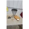 Image 1 : Wrought Iron Wall-Mount Demilune Shelf, Condiment Set Plus