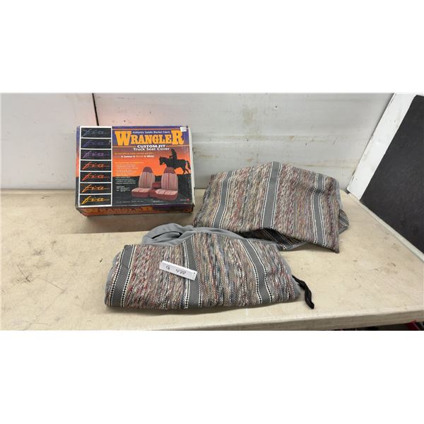 Fia Wrangler Custom-Fit Truck Seat Cover in Authentic Saddle Blanket Fabric