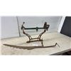 Image 1 : Vintage Cast Iron Steelyard Scale & Hay Knife