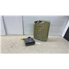 Image 1 : Military-Style 5-Gallon Steel Jerry Can and RoadPro Portable Automotive Heater