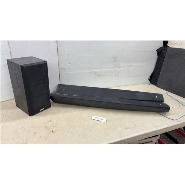 Kenwood KS-706HT Front Speaker and 2 LG Soundbars