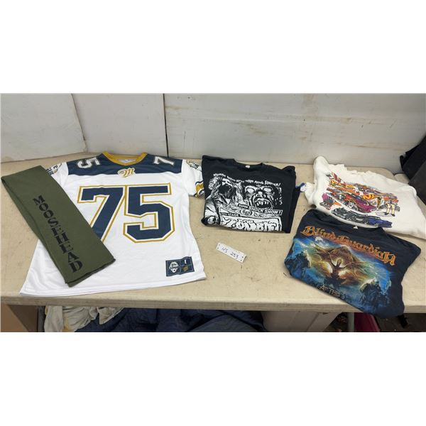 Miller Lite League #75 Jersey, Rob Zombie Tour, Blind Guardian T-Shirts, Back to The Fifty's