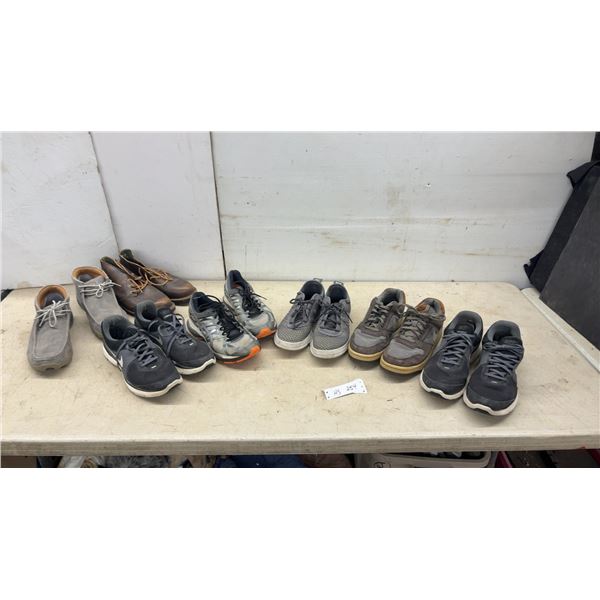 Seven Pairs of Men's Shoes Including Nike, Asics, Adidas and More, Mostly Size 12