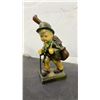 Image 3 : Pair of Vintage Devon Ware: Boy Traveler Figurines with Walking Sticks, Tallest 7 1/2"