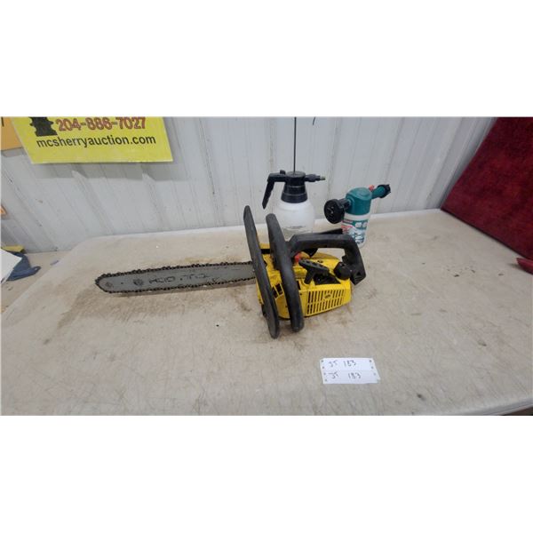 McCulloch Gas Chainsaw and Sprayer Fertilizer Attachments