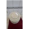 Image 3 : Medalta Potteries Ltd. Stoneware Water Cooler 5galwith Lid, Blue Stripe, Medicine Hat Alberta
