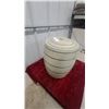 Image 5 : Medalta Potteries Ltd. Stoneware Water Cooler 5galwith Lid, Blue Stripe, Medicine Hat Alberta