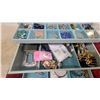 Image 3 : Vintage Jewelry Box with Costume Jewelry, Watches, Commemorative Coins, and More