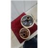Image 4 : Two-Tone Stoneware Jugs with Brown Glaze Tops and Handles, Lot of 2
