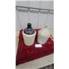 Image 5 : Two-Tone Brown and Natural Salt Glaze Stoneware Jugs