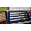 Image 2 : Seagull Pewter Marble Cheese Board Set, Steak Knives, Fondue Forks, and More