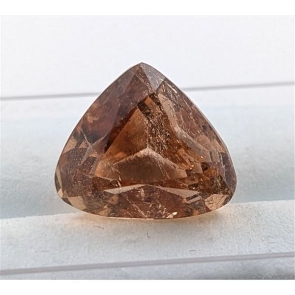 11.63 Ct Certified Untreated Imperial Topaz Gemstone ($18,000 Appraisal)