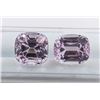Image 1 : 18.25 Ct Certified Pink Kunzite Gemstone Pair ($9,125 Appraisal)