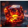 Image 1 : 5.7 Ct Certified Spessartite Garnet Gemstone ($5,700 Appraisal)