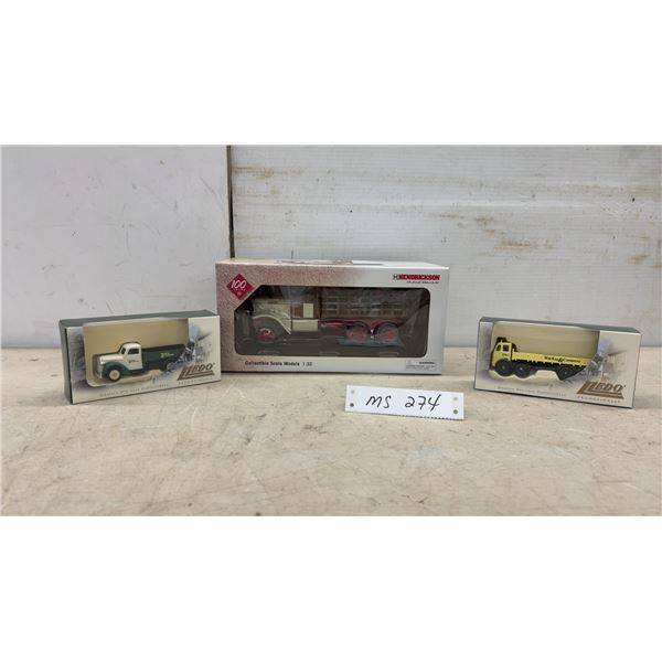 Lledo MacKay & Company Die-Cast Trucks and Hendrickson 1:32 Scale Model Truck