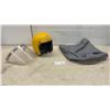 Image 1 : Cacem Open-Face Motorcycle Helmet in Yellow with Clear Visor