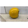 Image 2 : Cacem Open-Face Motorcycle Helmet in Yellow with Clear Visor