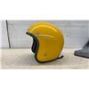 Image 4 : Cacem Open-Face Motorcycle Helmet in Yellow with Clear Visor
