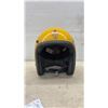 Image 5 : Cacem Open-Face Motorcycle Helmet in Yellow with Clear Visor