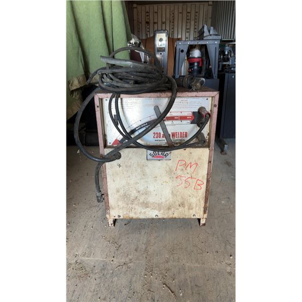 Solar 230 Amp AC Arc Welder Model N6N with Infinite Control and Welding Leads