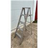 Image 1 : Aluminum 4-1/2Foot A-Frame Folding Step Ladder