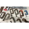 Image 3 : Assorted C-Clamps Including Mastercraft 4", Vise, Level, Socket Set, and More
