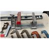 Image 4 : Assorted C-Clamps Including Mastercraft 4", Vise, Level, Socket Set, and More