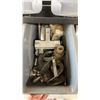 Image 3 : Metal Storage Bin Rack with 30 Grey Bins and Assorted Nuts, Bolts, Washers, and More 44-1/