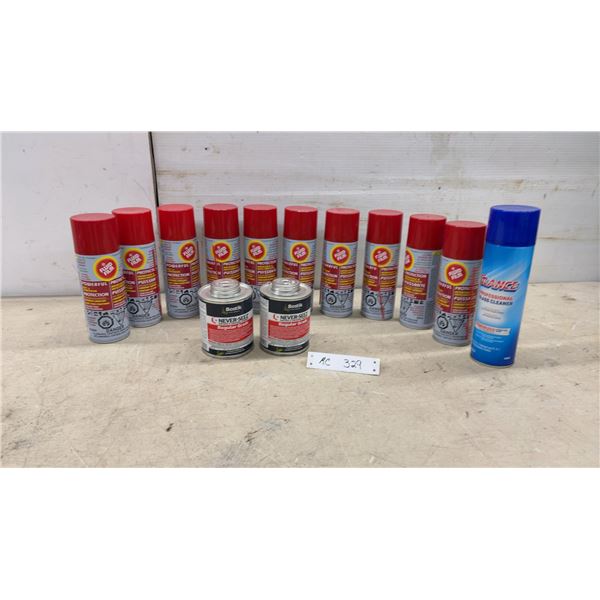 Fluid Film Corrosion Protection Spray, Never-Seez Anti-Seize Compound, Glass Cleaner and More