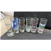 Image 3 : Collection of Souvenir Shot Glasses Including Hard Rock Cafe, Kansas, Montana, and More
