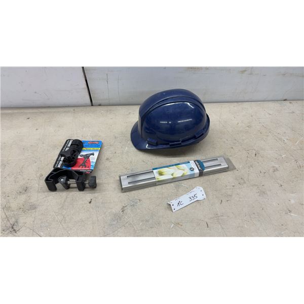New Scotty 433 Coaming/Gunnel Clamp Mount with Gear-Head, Magnetic Knife Holder, Blue Hard Hat