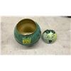 Image 3 : Dixie Queen Plug Cut Tobacco Replica Tin by Bristol Ware and Rhinoceros Figurine, 6 x 12"