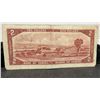 Image 2 : 1954 Bank of Canada Two Dollar Banknote, Beattie-Rasminsky, Serial K/G 8848810